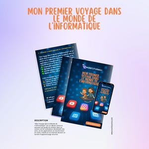 eBook Informatique Enfant | Apprendre le Numérique und S&#39;amusant | Aktivitäten, Quiz, Diplôme à Imprimer | PDF kostenlos