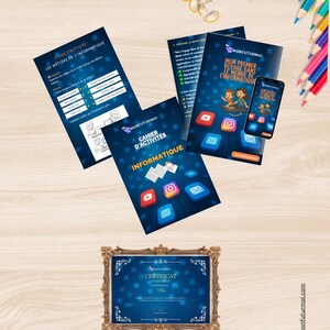 Pack Activités Enfants Imprimable – Ebook ludique, Cahier de Coloriage, Fiches Jeux & Diplôme | PDF A5 à imprimer