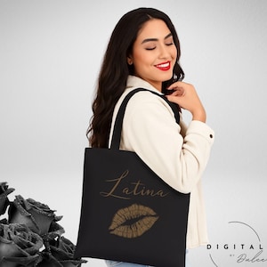 Latina Canvas Tote Bag: Eco-Friendly Reusable Shopping Bag