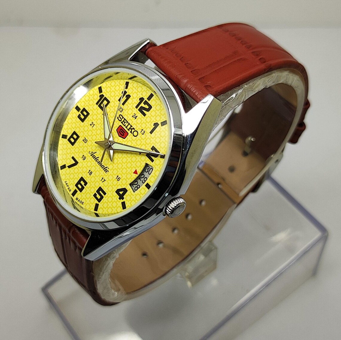 Seiko 5 Automatic 6309 Vintage Men’s Watch – Japan Made Mechanical Stainless Steel Classic Wristwatch, photo 1 sur 5