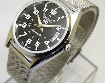 Vintage Seiko Mechanical Automatic Men’s Stainless Steel 6309 japan made Wristwatch