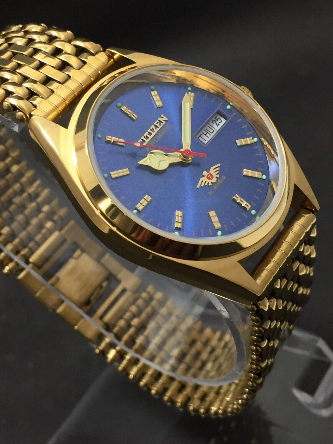 Vintage Citizen Gold Plated Automatic Mechanical Wristwatch, photo 2 sur 5