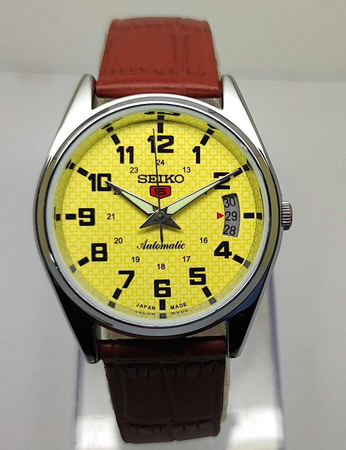 Seiko 5 Automatic 6309 Vintage Men’s Watch – Japan Made Mechanical Stainless Steel Classic Wristwatch, photo 2 sur 5