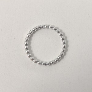 Pandora Silver Bubble Beaded Stacking Ring