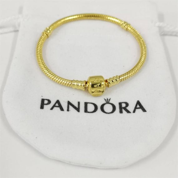 Pandora Barrel Clasp Snake Chain Bracelet - Etsy Israel