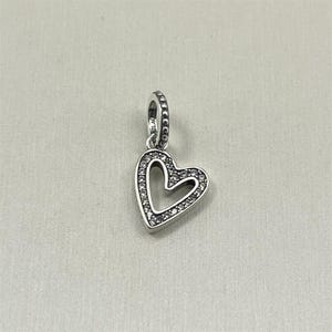 pandora heart-shaped pendant s925 ale silver