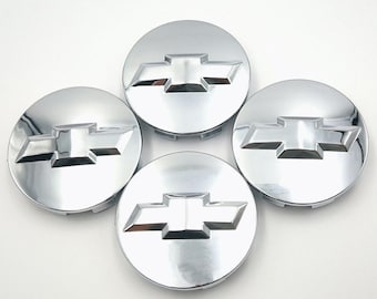 Chevrolet 4x83mm Wheel Centre Caps Silverado Suburban Tahoe Wheel Hub Covers Set of 4 Chrome OEM Style Wheel Hubcaps New