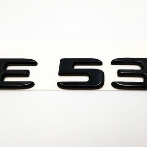 Mercedes E53 Rear Emblem Badge Black 2017 and Up Badge Trunk Replacement Logo High Quality OEM Part Quality Replacement New
