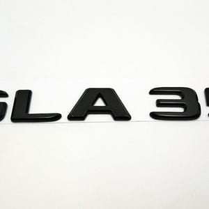 Mercedes GLA35 Rear Emblem Badge Black 2017 and Up Badge Trunk Replacement Logo High Quality OEM Part Quality Replacement New
