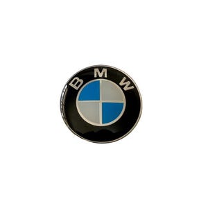BMW 1pc 45mm Steering Wheel Emblem Blue and White Interior Badge Logo Replacement New