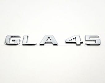 Mercedes GLA45 Rear Emblem Badge Chrome 2017 and Up Badge Trunk Replacement Logo High Quality OEM Part Quality Replacement New