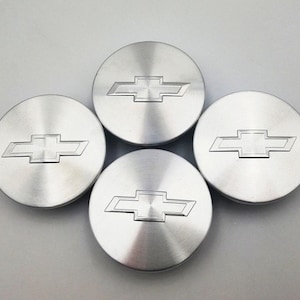 Enjoliveurs de centre de roue Chevrolet, 4 x 68 mm, argentés, lot de 4, pièce OEM 23115617, emblèmes de roues Chevrolet de rechange, logo neuf