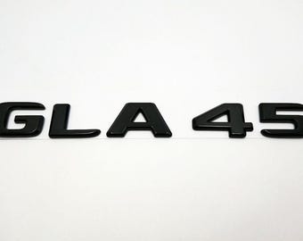 Mercedes GLA45 Rear Emblem Badge Black 2017 and Up Badge Trunk Replacement Logo High Quality OEM Part Quality Replacement New