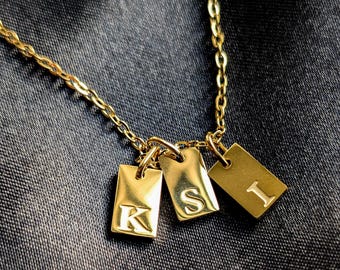 Personalized Initial Necklace | 14K Gold Filled Custom Letter Charm | Delicate Layering Jewelry | Minimalist Gift