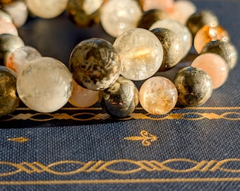 Natural Citrine & Pyrite Abundance Magnet Bracelet | Genuine Citrine | Financial Growth ~ Prosperity ~ Manifestation | Custom Fit