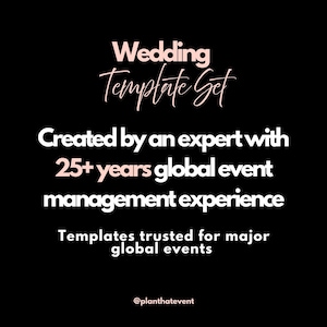 Wedding Planner Toolkit: Budget, Timeline, Guest List (Excel & Word Downloadable Templates)