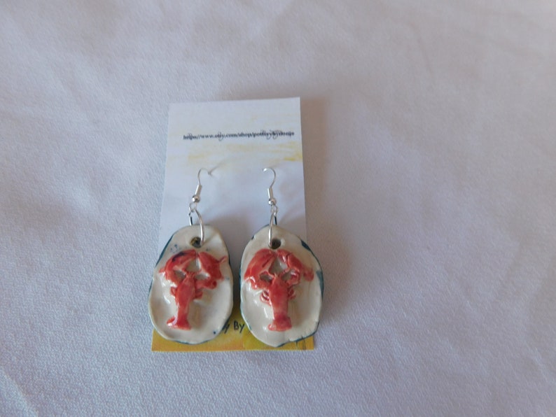 Red Lobster Earrings image 3