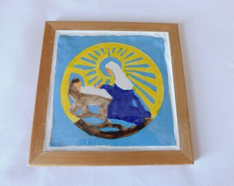 Christmas . Nativity Trivet