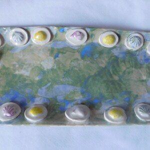 Seashells By the Seashore Ceramic Platter image 2