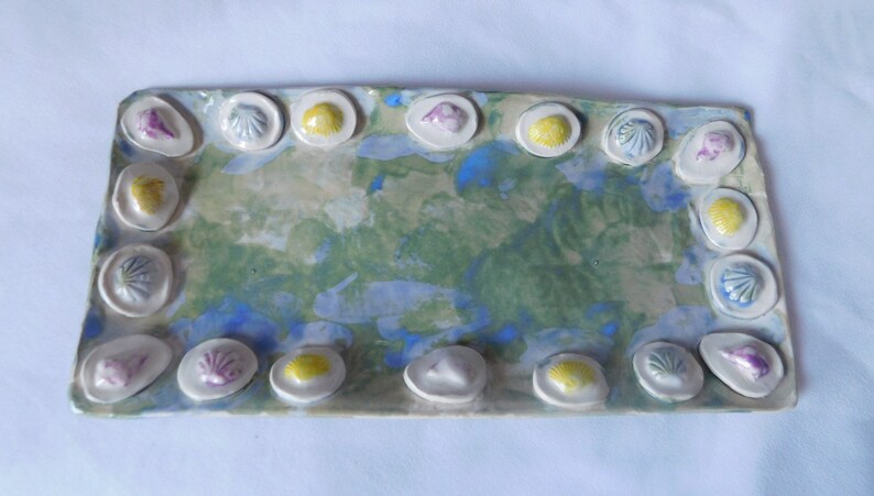 Seashells By the Seashore Ceramic Platter image 2