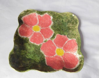 Rosa Rugosa - Beach Rose Ceramic Dish