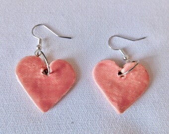 Ceramic Heart earrings