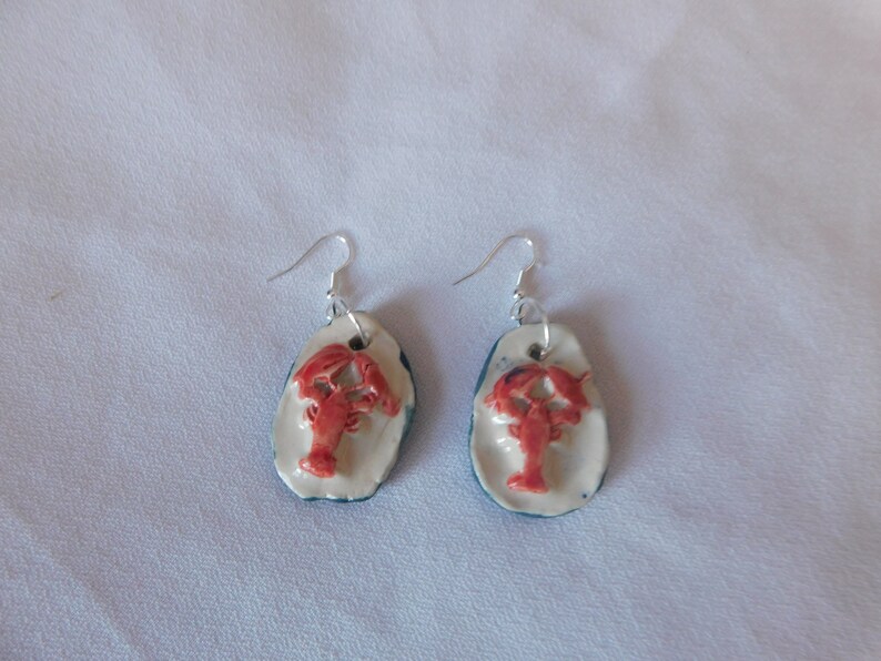 Red Lobster Earrings image 2