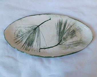 White Pine  On  A  Ceramic Platter