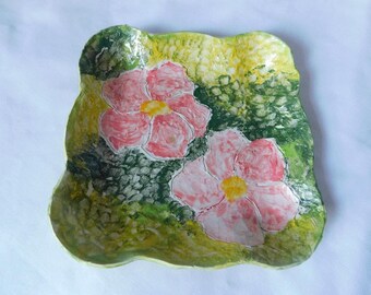 Rosa Rugosa - Beach Rose Ceramic Dish