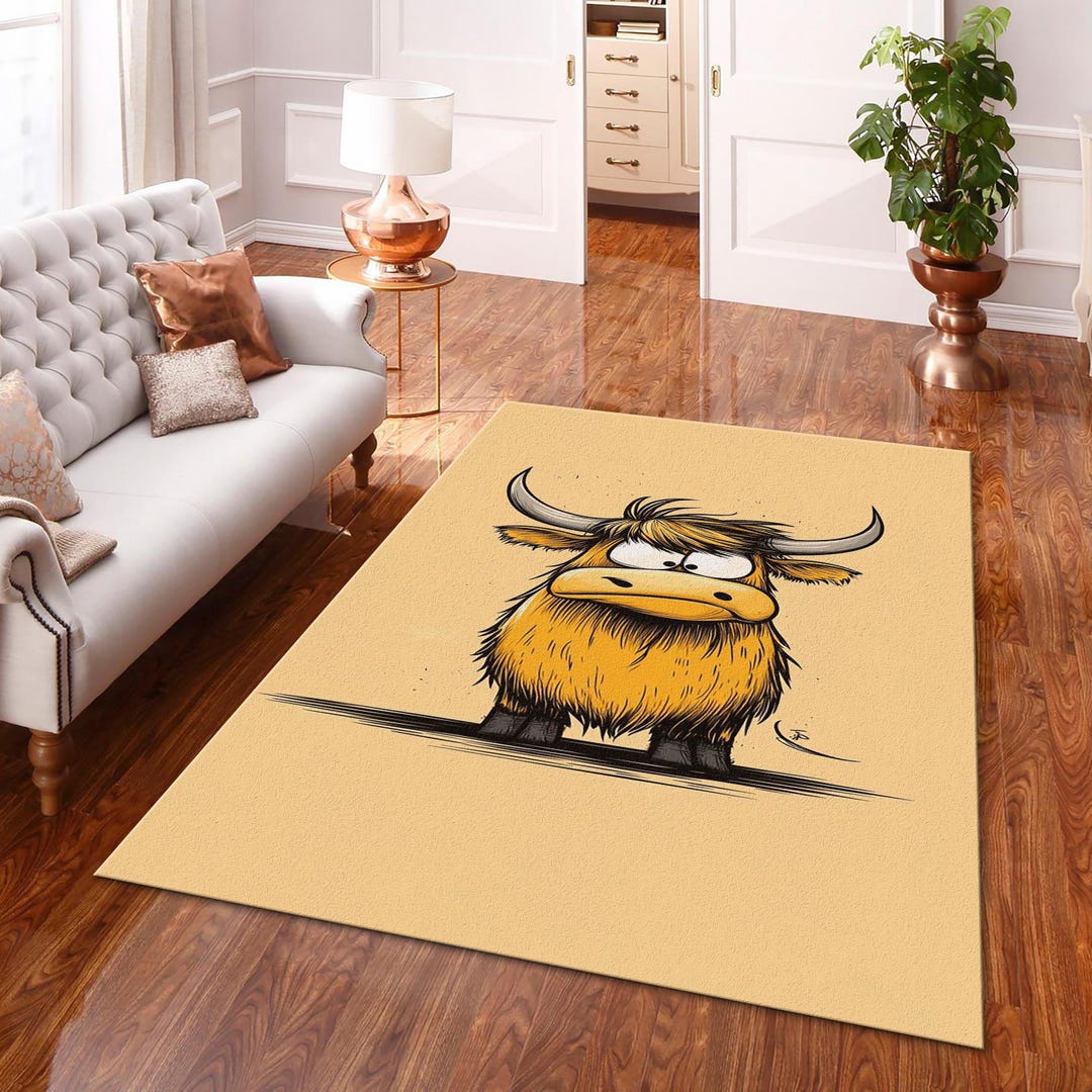 Cartoon Bull Rug, Popular Bull Rug, Funny Bull Rug,custom Rug,popular ...