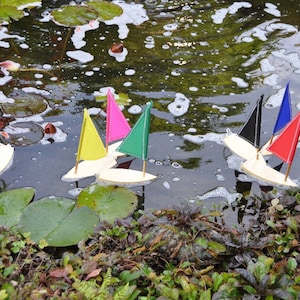 Set Of (14) Unfinished- Birthday Boats