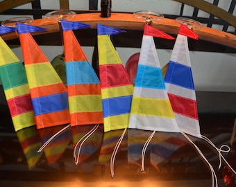 Six (6) Replacement Sails for "Bright Stripes"
