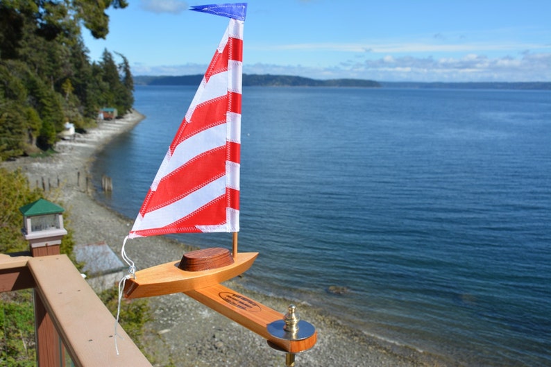 NEW Solo Sailboat Whirligig Etsy