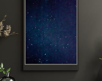 Ensemble d'impression photographie ciel nocturne de l'Utah : observation des étoiles de la montagne (téléchargement numérique)