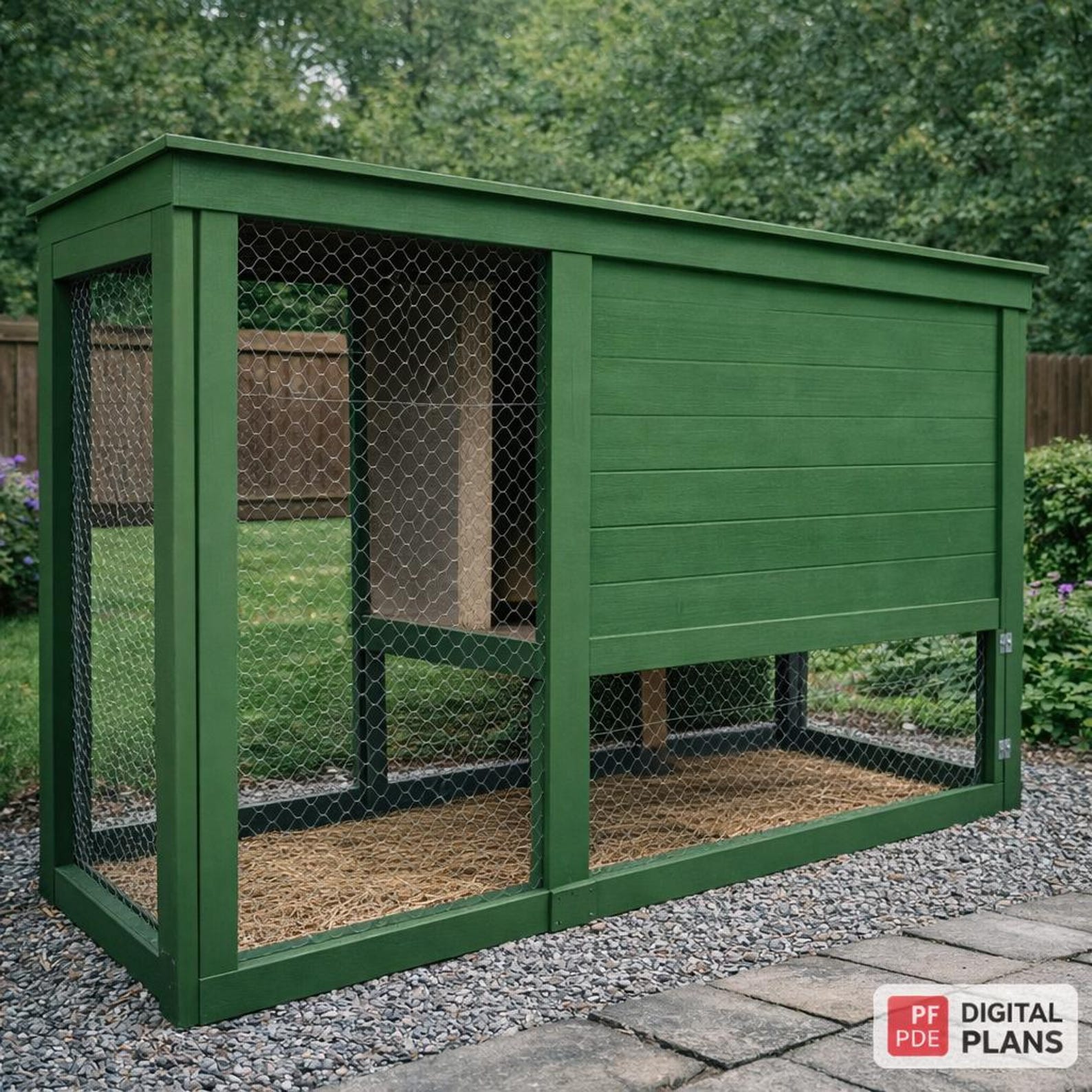 Simple Outdoor Wooden Chicken Coop Build Plan: DIY Small Backyard Hens ...