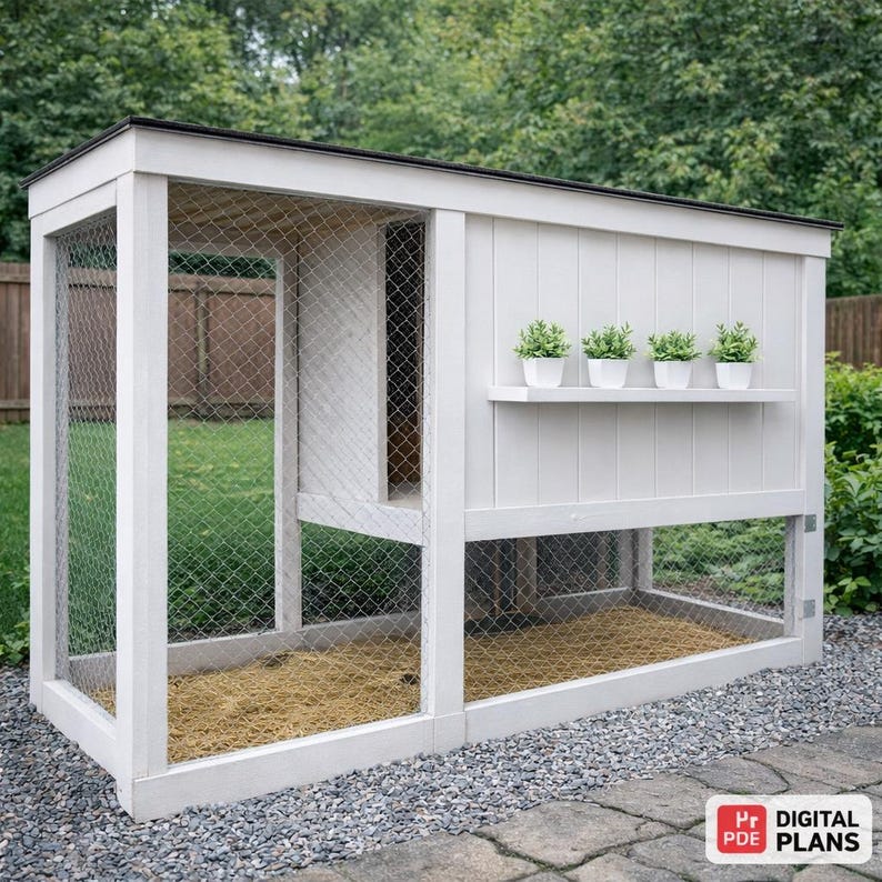 Simple Outdoor Wooden Chicken Coop Build Plan: DIY Small Backyard Hens ...