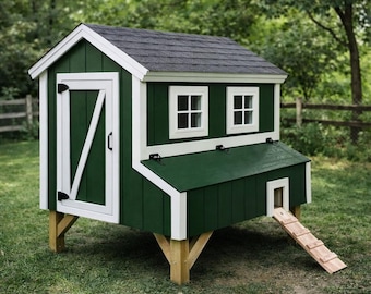 Chicken Coop Build Plan, Walk in Coop, Chicken Run Diy PDF Download, Easy Modern Coop Building