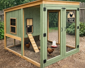 DIY Chicken Coop Build Plan: Outdoor Woodworking Plans Copp with Run Build Plans (PDF Download)