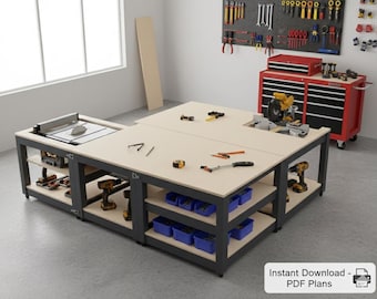 Table Saw, Miter, Router Workbench Plan for Ultimate Usability, Rotating Profile Saw