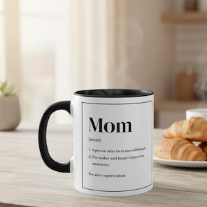 Mum Gift Mug, Mother's Day Gift, Present for Mom, Thank You Mum Mother Quote, Mom Life Coffee Cup, Sentimental Gift for Her