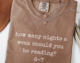 Reading 6-7;Funny Comfort Colors T Shirt, Teacher Shirt, School Librarian Shirt, English Teacher Shirt, Funny 67 Shirt