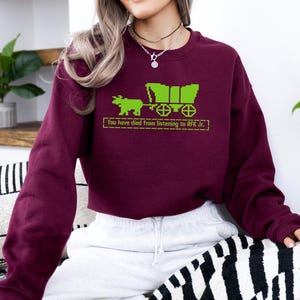 Funny Political Shirt, You Have Died from Listening to RFK Jr. Sweatshirt, Anti Trump MAHA Hoodie, Democrat Gift bild 4