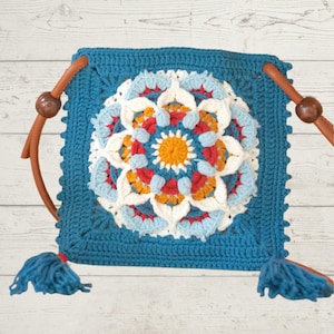 Crochet bag pattern, crochet granny square patterns, granny square crochet pattern, Crochet Tote Bag, Crochet crossbody bag Pattern PDF