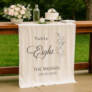 Custom linen Table Sign,Fabric Table Number,Custom Wedding Fabric Sign,Fabric Wedding Sign,Linen Wedding Sign ,Custom Wedding Sign banner