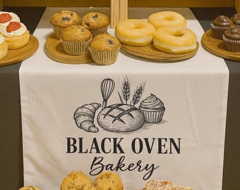 Custom Business Table Runner, Personalized Vendor Banner, Craft Fair Branding