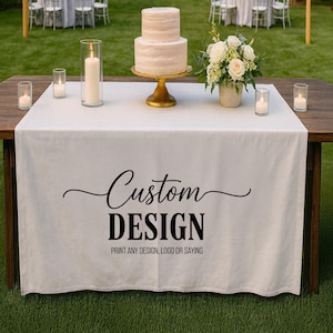 Custom Table Runner With Business Logo design,Custom Table Runner for Events, Custom Table Sign,Sign for Wedding, Business,Party,Reception