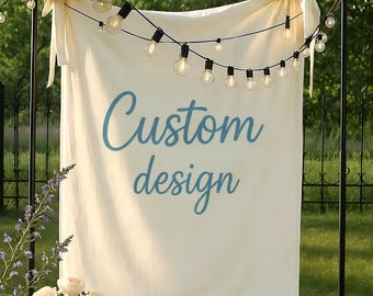Custom birthday Banner Tapestry Personalized Party Banner Bridal Shower Backdrop Bachelorette Baby Shower Welcome Sign Birthday Party gift