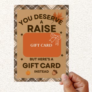 Boss&#39;s Day Printable Gift Card Holder - Digital Download