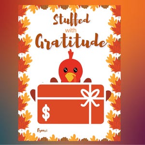 Thanksgiving Host Gift Card Holder Digital Download - Fall - Autumn