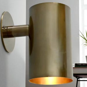 1950&#39;s Mid Century Wall Sconce Light, Brass Wall Sconce Light, Vintage Wall Sconce Light Modern Brass Wall Sconce Light For Bedroom/ Office